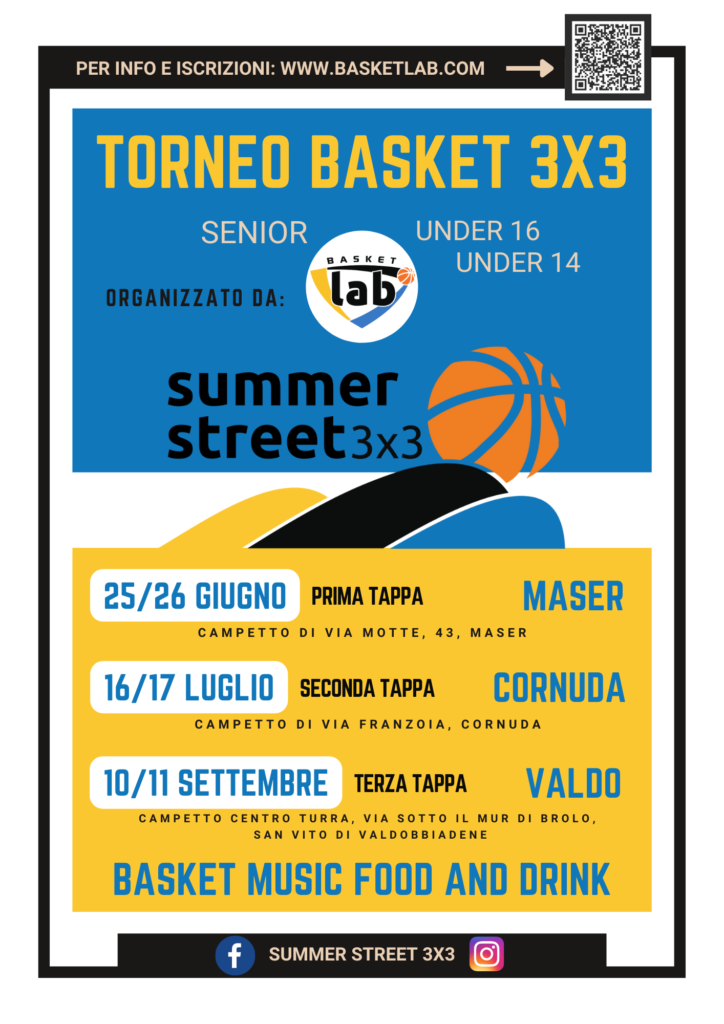 summer street 3x3 campetto torneo basket estate 2022 - maser cornuda valdobbiadene (treviso)